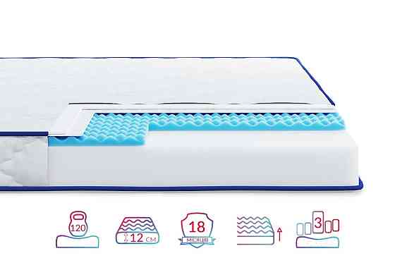 Ортопедический матрас Lento Presto/Ленто Престо (беспружинный)  ТМ Нighfoam 90х190 Харьков