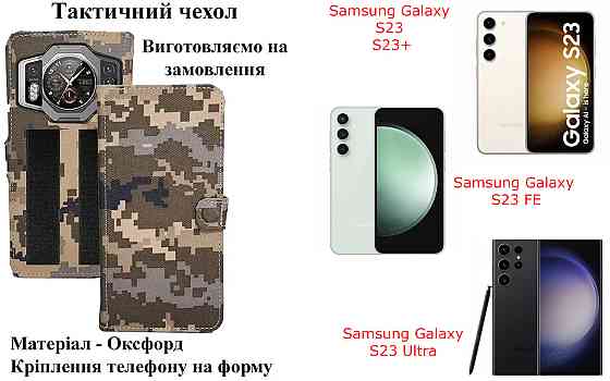 Тактический чехол для Oukitel WP15, WP15S, WP15 5G, крепится к снаряжению на липучке Киев