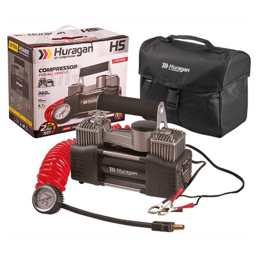 Компрессор автомобильный Huragan 12В, 7 Атм, 85 л/мин H0500 Киев - изображение 1