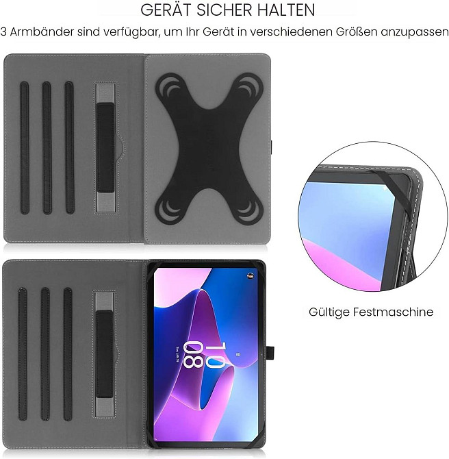 Универсальный чехол из PU для планшета 10–11