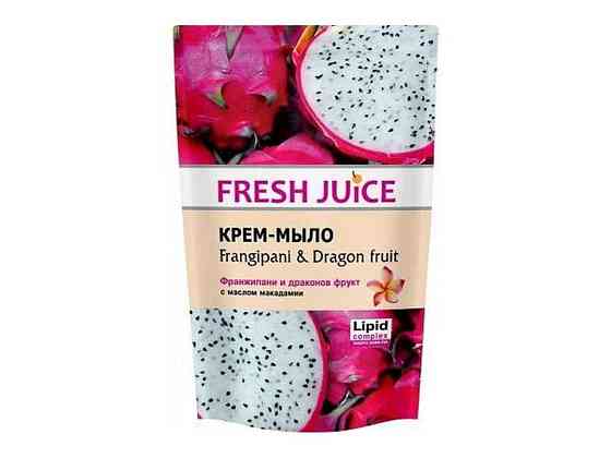 Крем-мило дой-пак FrangipaniDragon fruit 460мл ТМ FRESH JUICE Киев