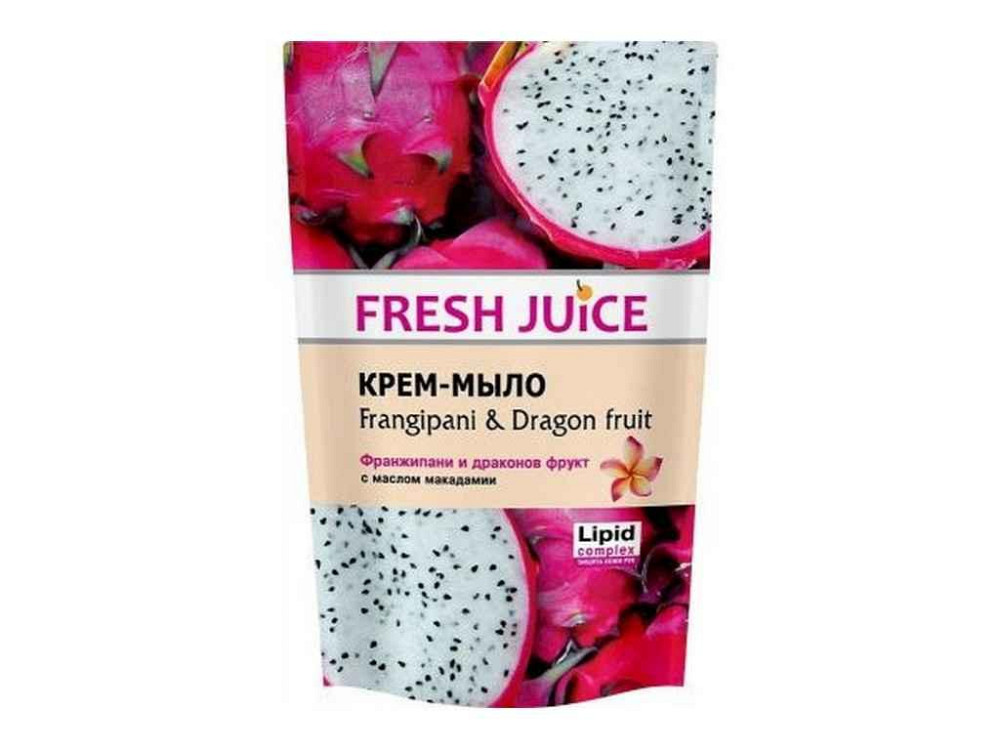 Крем-мило дой-пак FrangipaniDragon fruit 460мл ТМ FRESH JUICE Киев - изображение 1