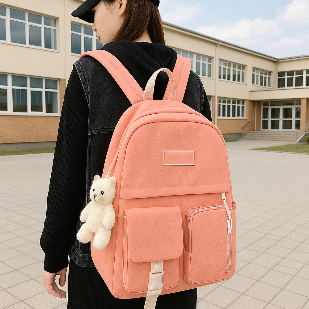 Рюкзак с сумками 5в1, Розовый / Городской рюкзак / Рюкзак подростковый / Детский рюкзак / Портфель Киев - изображение 5