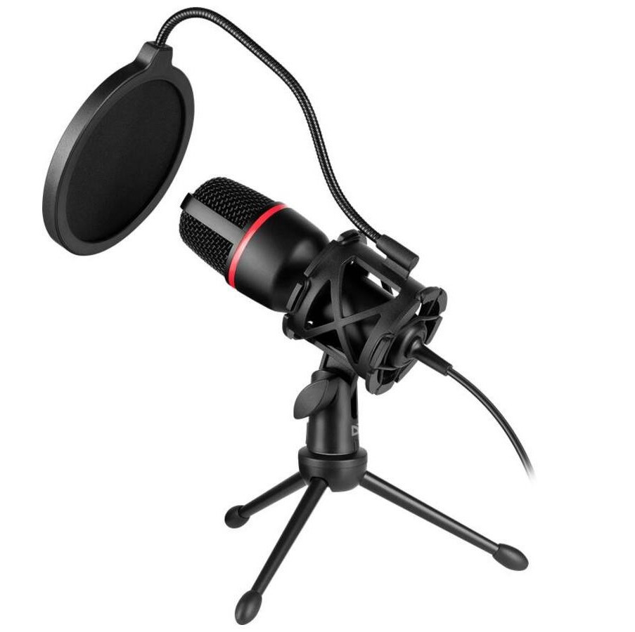 Микрофон стримовый игровой Defender Forte GMC 300 USB кабель 1.5м + подсветка (Черный) Винница - изображение 5