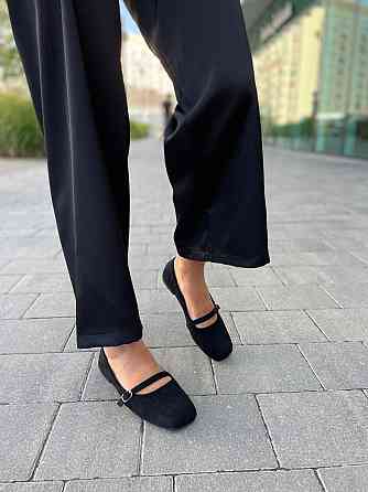 Loretta Балетки LORETTA чорні еко-замша размер 36-41 (E367-1) Коломия