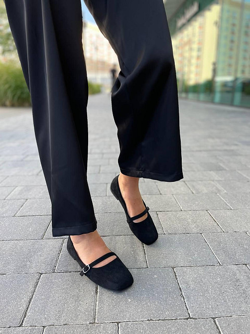 Loretta Балетки LORETTA чорні еко-замша размер 36-41 (E367-1) Коломия - фото 5