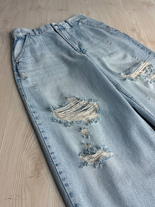Джинси жіночі Its Basic 2952-1-12 skater jeans широкі рвані блакитні, блакитний, 40, 40, 82 см, 114 см Київ - фото 11