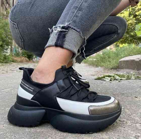 Vanessa Кросівки жіночі VANESSA T-110-01 чорні (весна-осінь, шкіра натуральна) (4426) 36-40 Коломыя