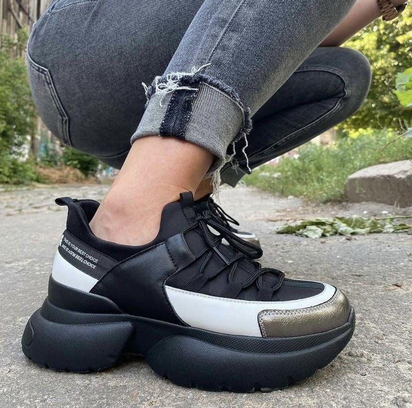 Vanessa Кросівки жіночі VANESSA T-110-01 чорні (весна-осінь, шкіра натуральна) (4426) 36-40 Коломыя - изображение 3