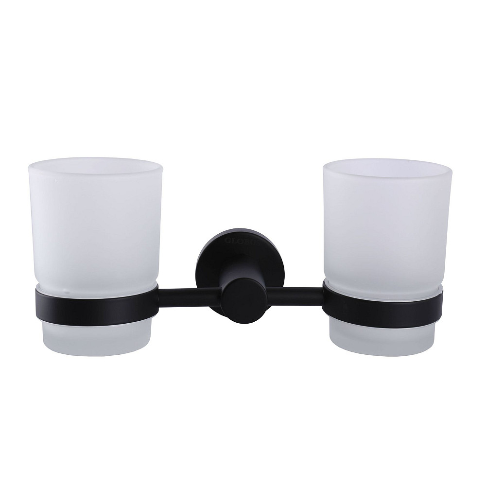 Стакан подвійний Globus Lux BS8428 чорний матовий SUS304 Луцк - изображение 2