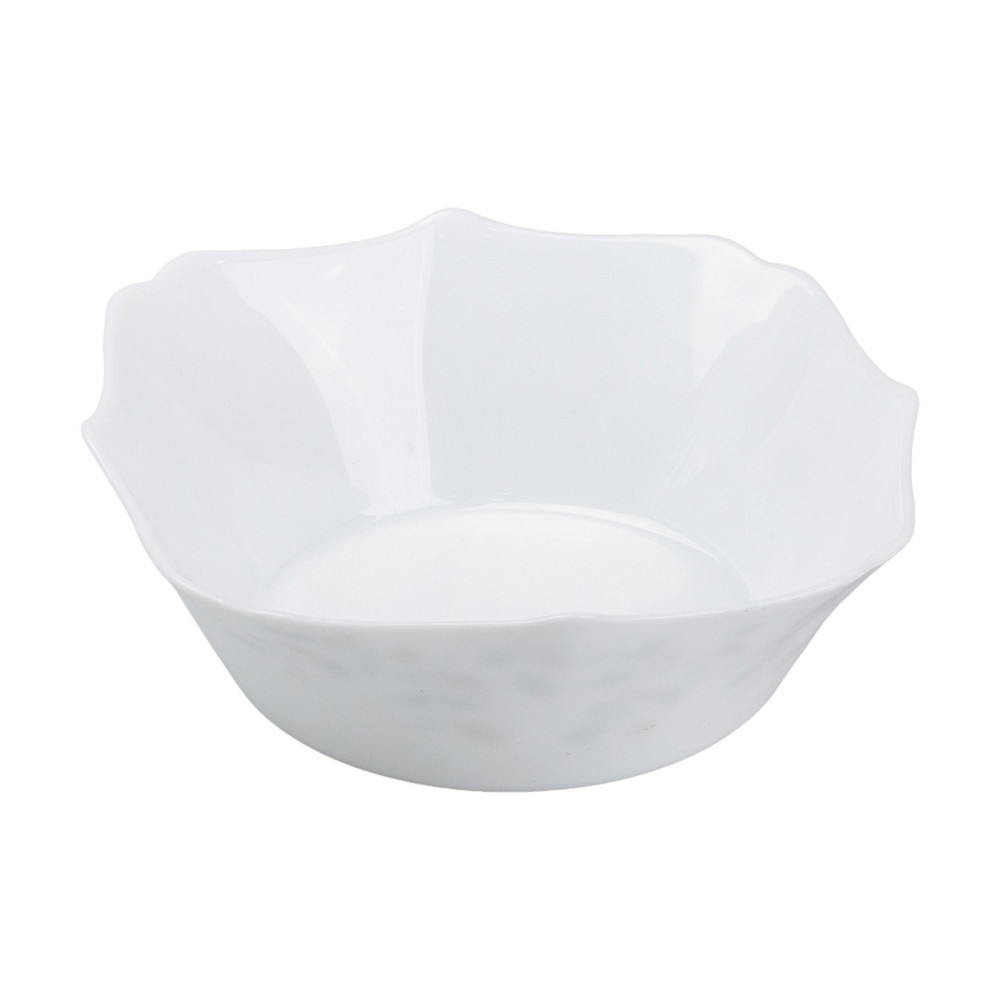 TS Kitchen Столовий сервіз порцелянових квадратних тарілок на 6 персон 24 предмети білий Коломия - фото 7