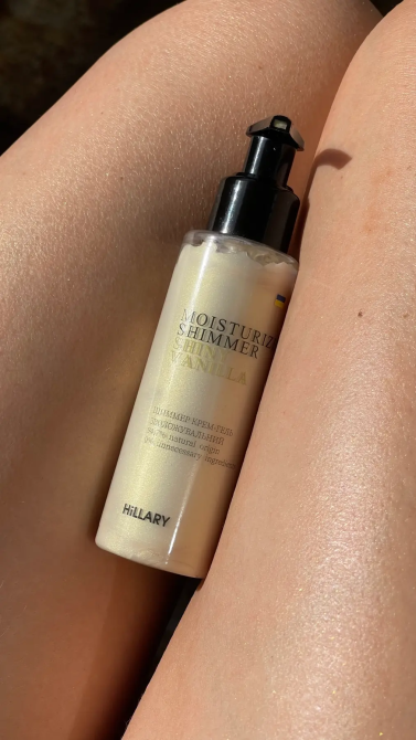 Шиммер крем-гель увлажняющий Shiny Vanilla Moisturizing Shimmer Hillary 100 мл Киев - изображение 7