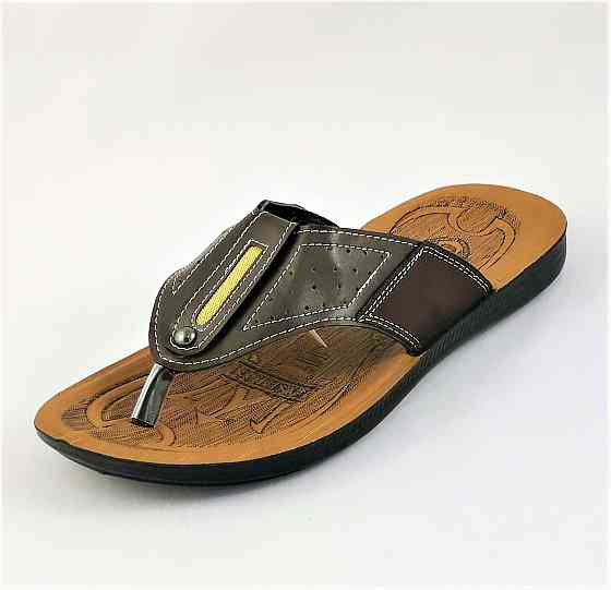 Мужские Шлёпанцы Тапочки Сланцы Вьетнамки Коричневые (размеры: 41,42) Днепр