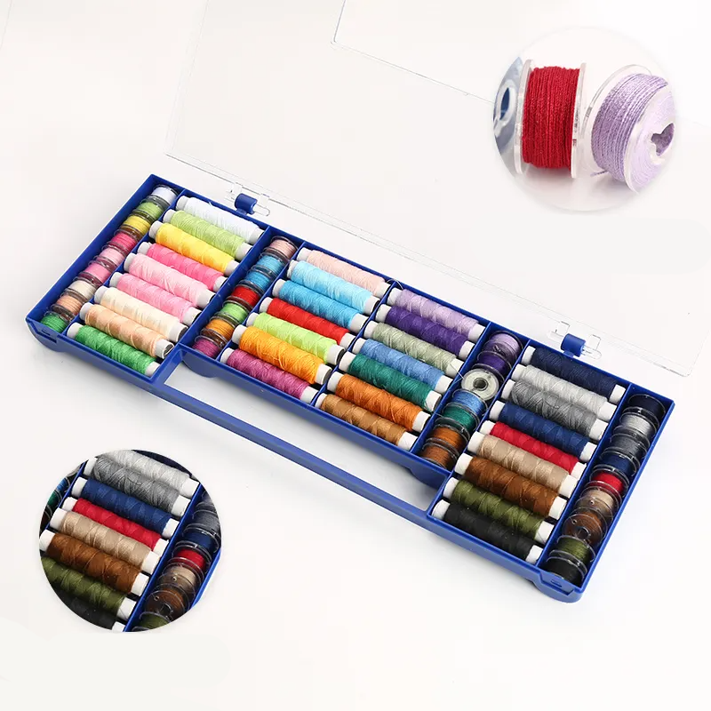 Набор ниток в пластиковом контейнере, комплект 32 швейные нити, 32 нити на челночном сердечнике Каменец-Подольский - изображение 6