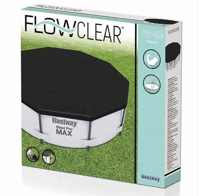 Тент захисне покриття для каркасного басейну діаметром 305 см Bestway (58036) Нововолинськ - фото 8