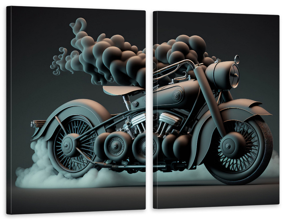 Модульна картина у вітальню/ спальню  Мотоцикл   TLV-2_137 70x102 см Київ - фото 1