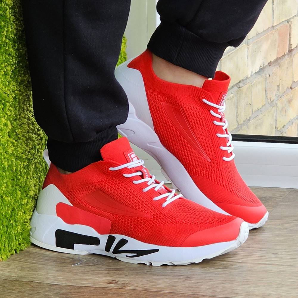 Кроссовки FILA Красные Мужские Фила Тканевые Летние для Бега (размеры: 41,42,43) Днепр - изображение 2