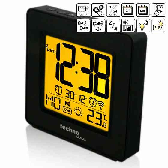 Часы настольные Technoline WT330 Black (WT330) Киев