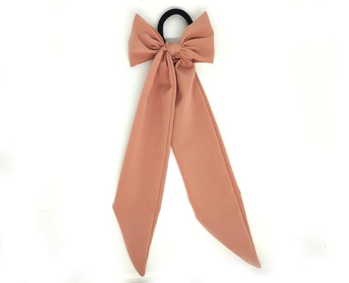 Бант Твіллі на гумці персиковий Київ - фото 1