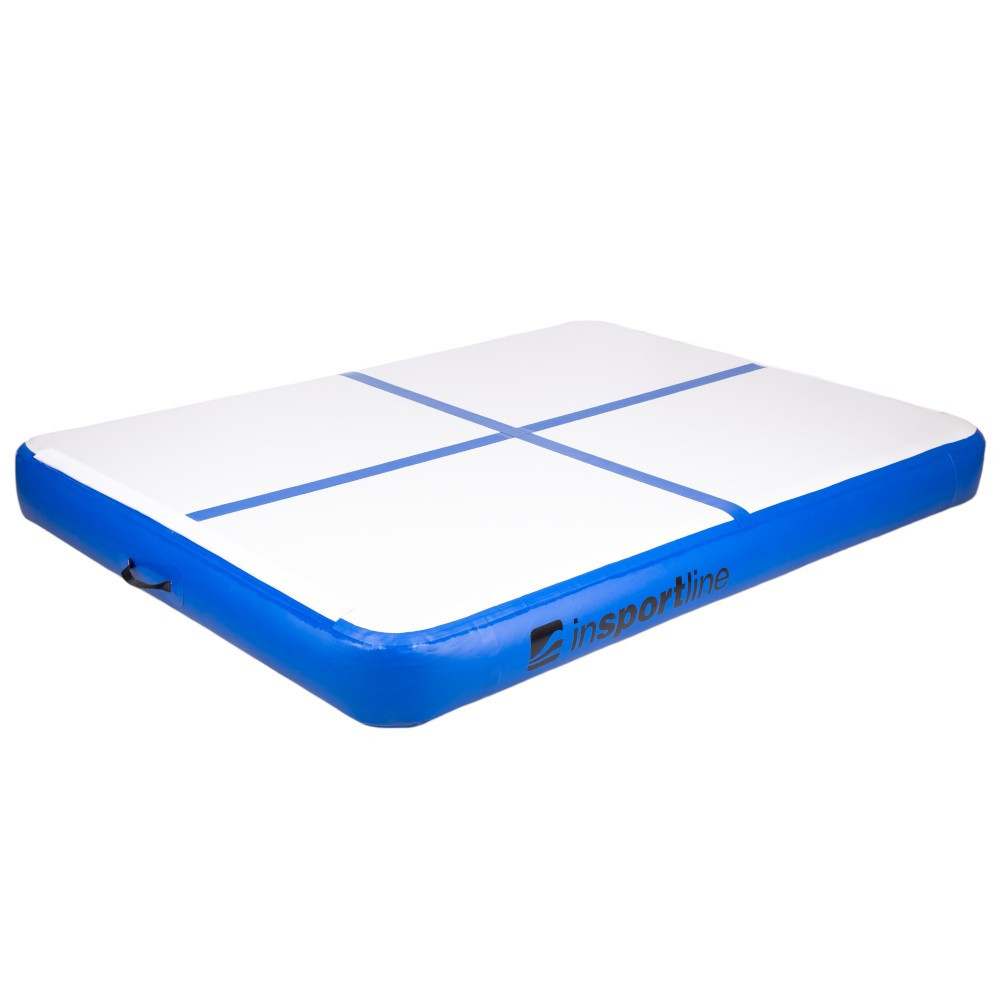 Килимок надувний inSPORTline Air-impact 200x150 см, біло-синій Київ - фото 1