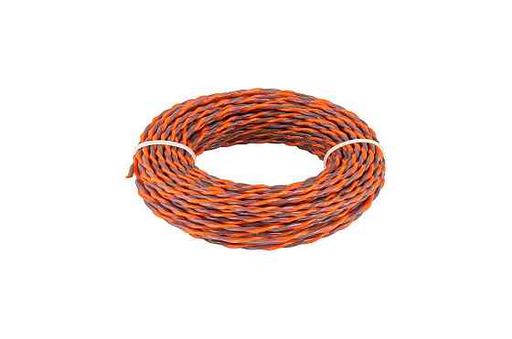 Волосінь для тримера безшумна MASTERTOOL SPIRAL 3.00 мм 15 м двоколірна 19-1630 Рівне