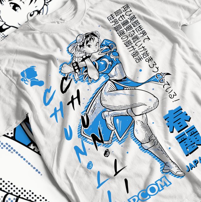 Футболка аниме Кхун Ли Стреет Фигхтер оверсайз (S/M/L) Черний AnimeJ0571 Днепр - изображение 1