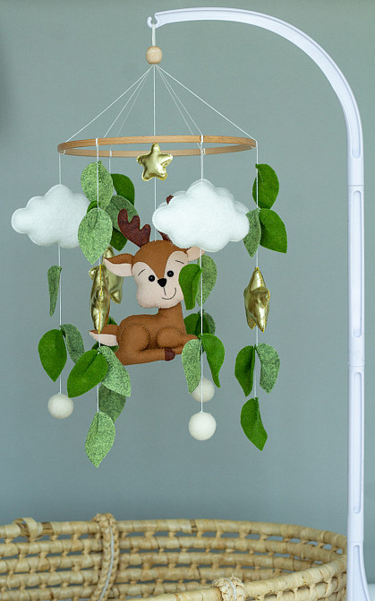 Мобіль на ліжечко WoollyFox «Оленя» Київ - фото 8