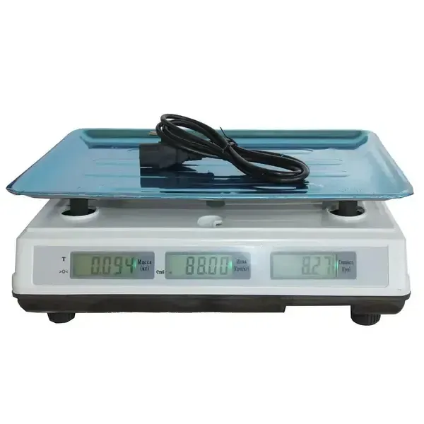 Торгові ваги електронні DT-52 з LED-дисплеєм, тарою, акумулятором, 50 кг, 2 г дискретність Одеса - фото 2