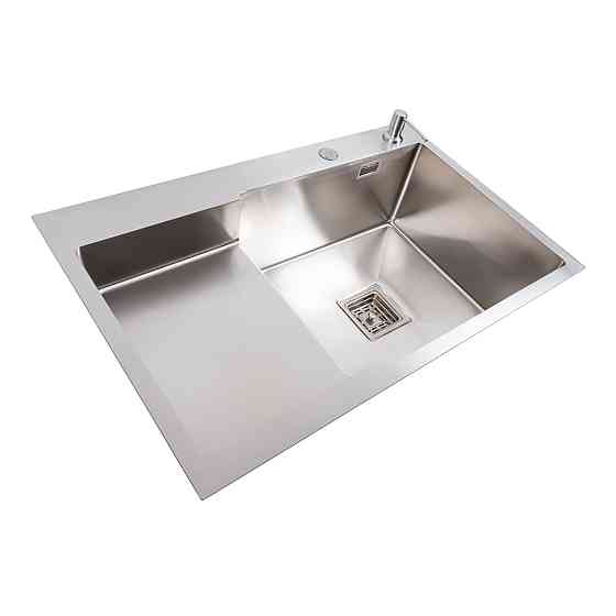 PLATINUM Кухонна мийка 78*50С R нержавійка Platinum Handmade (поглиблена полиця, 3.0/1.0 мм) Киев