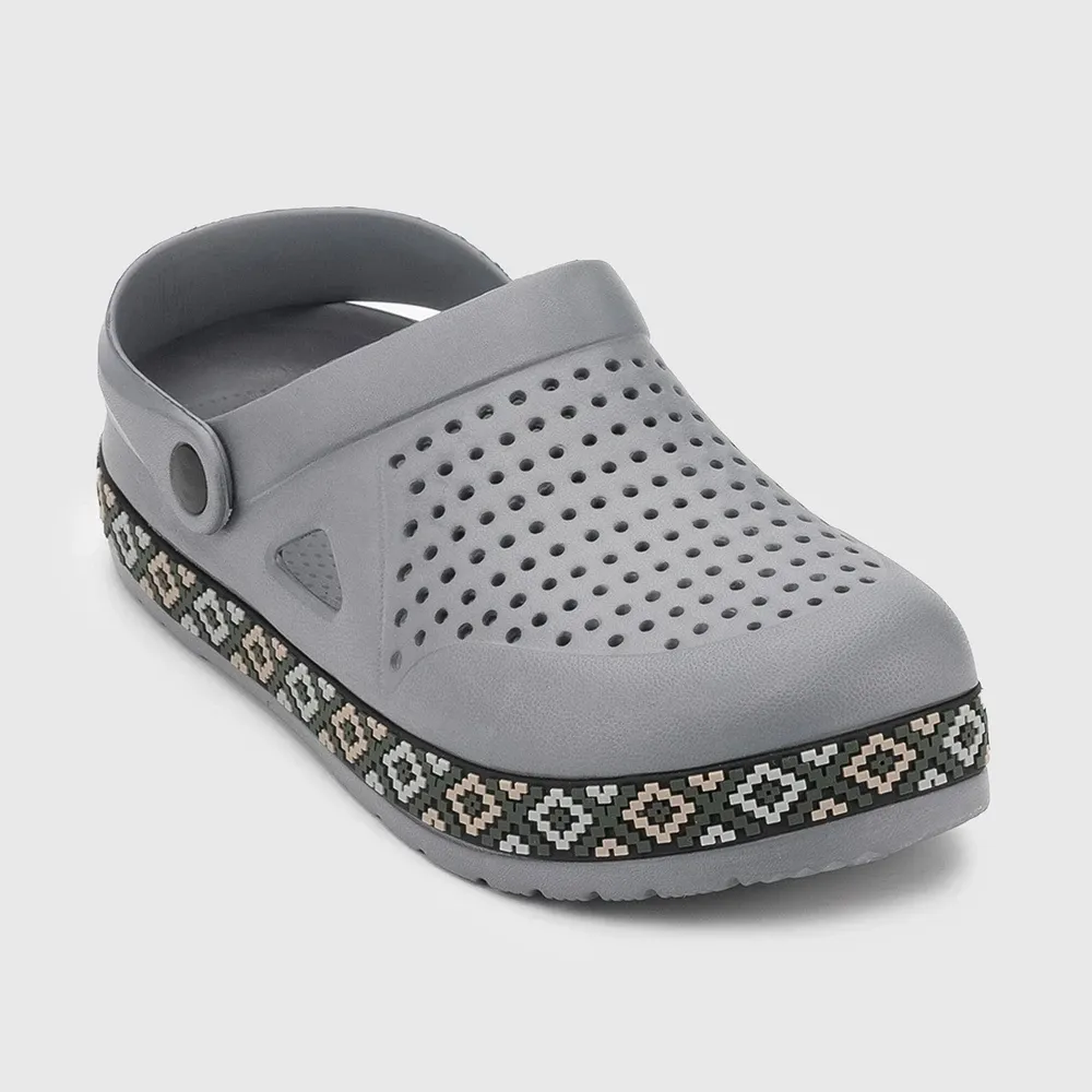 Сабо кроксы мужские серые орнамент Одесса - изображение 5