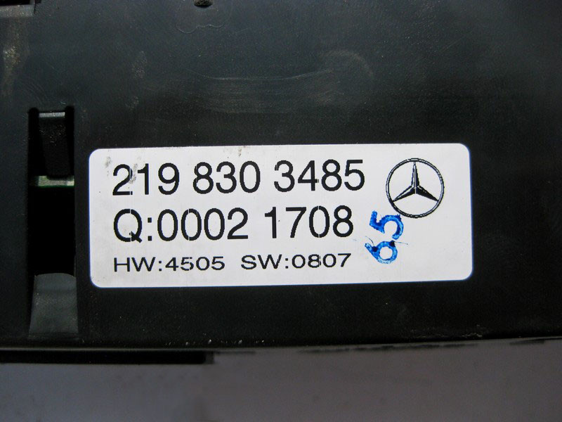 Mercedes-Benz  A2198303485 Блок управління 4-х зональним кліматом контролем USA CLS C219 Одеса - фото 5