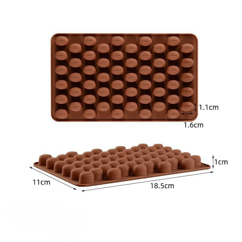 Молд силиконовый Кофейные зерна 110 на 185 мм коричневый Киев - изображение 7