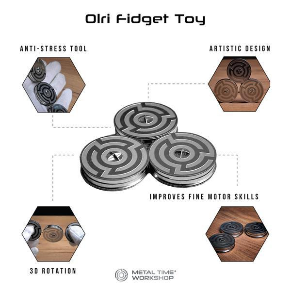 Колекційна модель-конструктор Metal Time Фіджет OLRI (MT049) Харків - фото 3