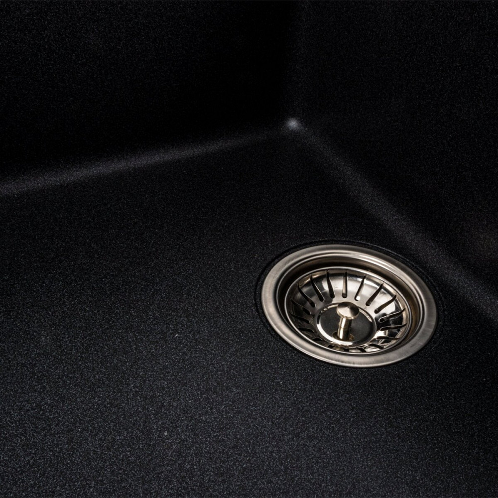 VALESO Гранітна мийка для кухні VALESO TOSKANA 7850W матова Карбон Киев - изображение 6