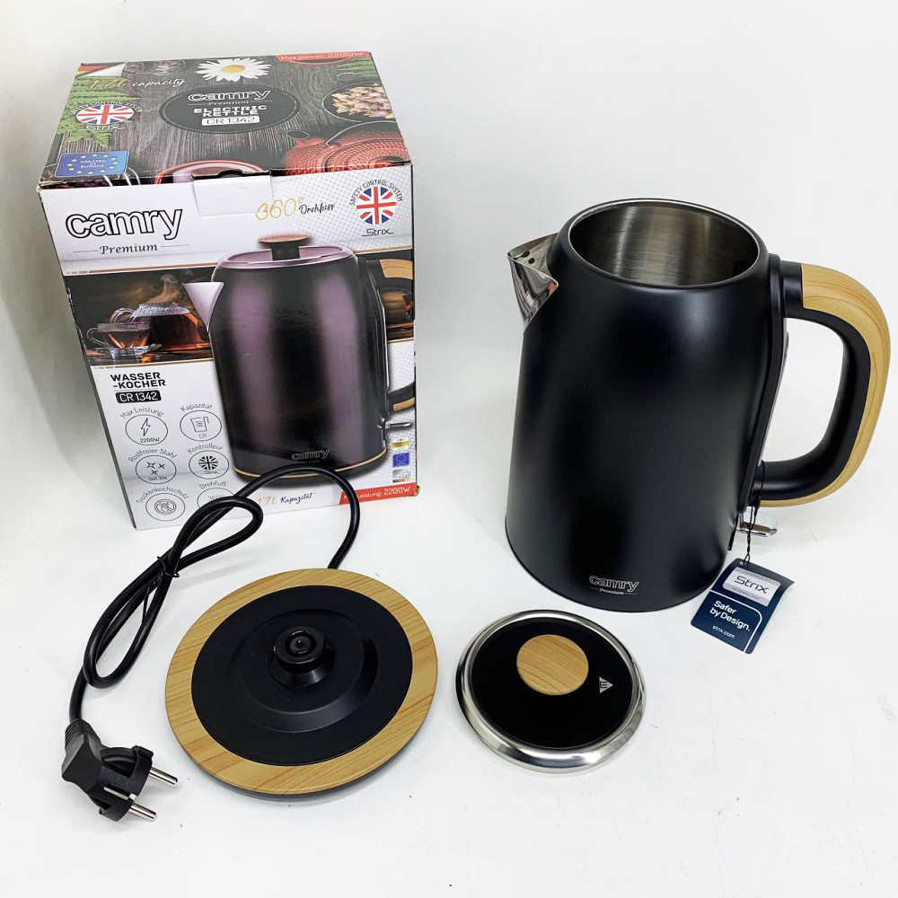 Чайник для кави електронний чайник Тихий побутовий Електрочайник нержавіюча сталь BE-52 Львів - фото 11