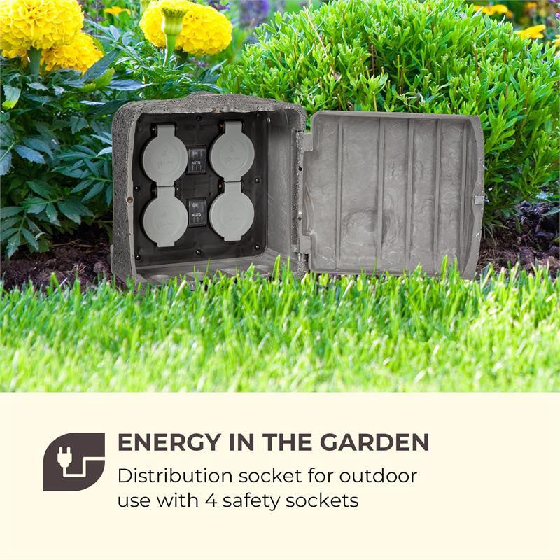 Power Rock Twilight 5 4-контактная садовая розетка IP44 сумеречный датчик 5 м серый кабель 5 м (Германия, Ровно - изображение 2