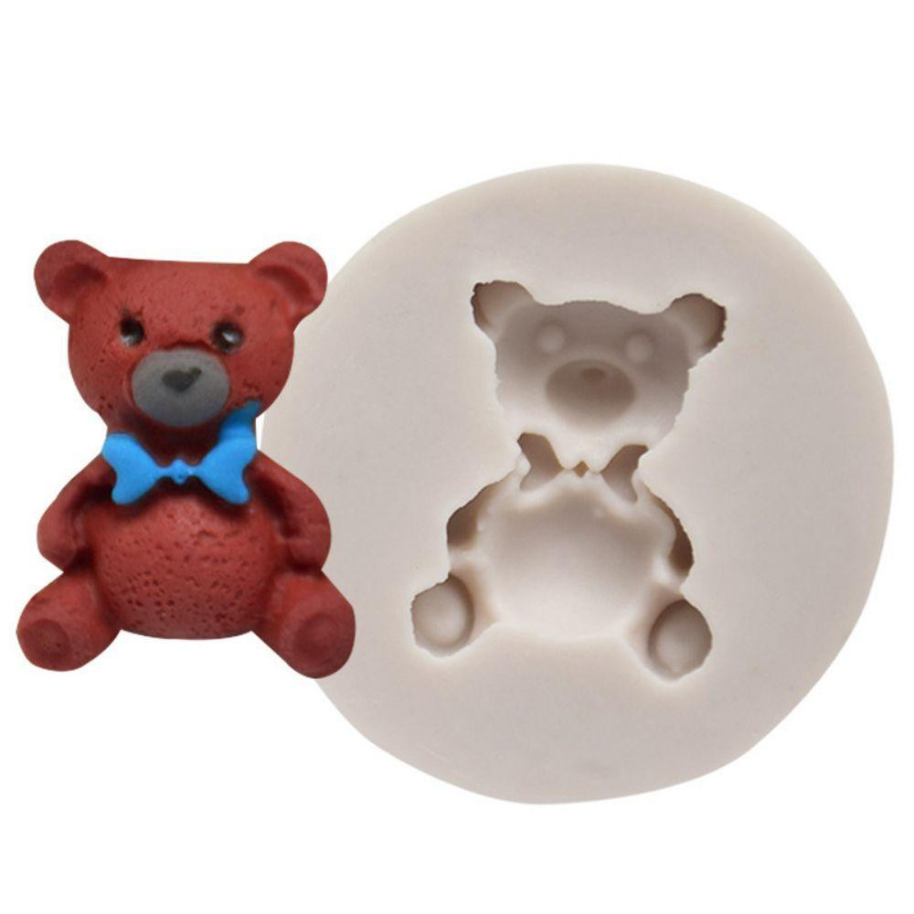 Молд силиконовый Мишка 35 мм серый Киев - изображение 1