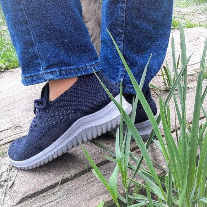 -Кроссівки Зимові Сині Жіночі з Мехом (розміри: 37,38,39,40) - 206 Дніпро - фото 8