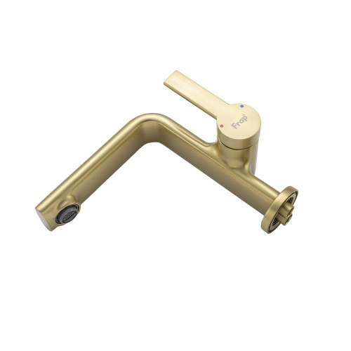 Змішувач для умивальника FRAP F1088-3 золотий сатин Київ - фото 4