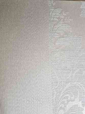 Текстильні шпалери на флізелін Da capo RaschTextil 085586 однотонні структурні смужка бежева з сріблом Київ