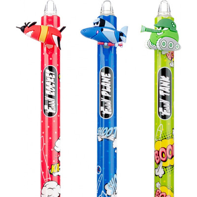 Ручка шариковая Yes Comic machines автоматическая 0,7 мм синяя (412004) Винница - изображение 4