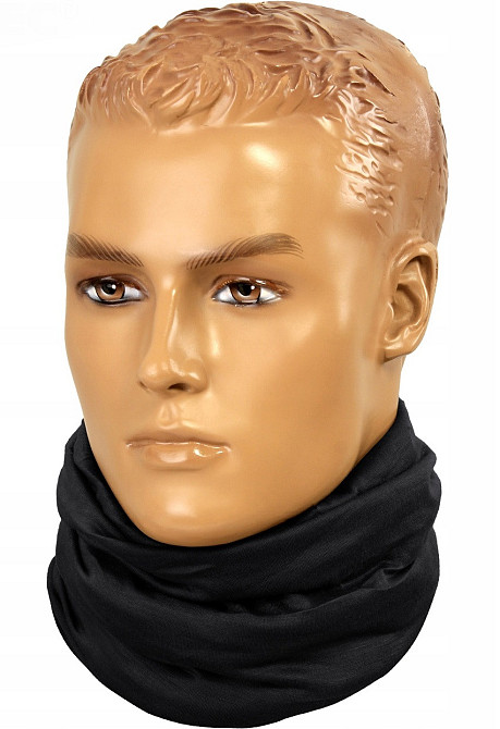 Універсальний Тактичний Бафф (Шарф) з флісу багатофункціональний Mil-Tec від Sturm (12217002) Black Нововолинськ - фото 8