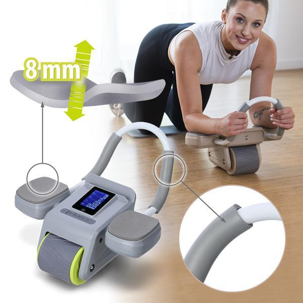 Колесо для тренування м'язів пресу HMS KA08 з LCD дисплеєм і зарядкою, сіре Київ - фото 8