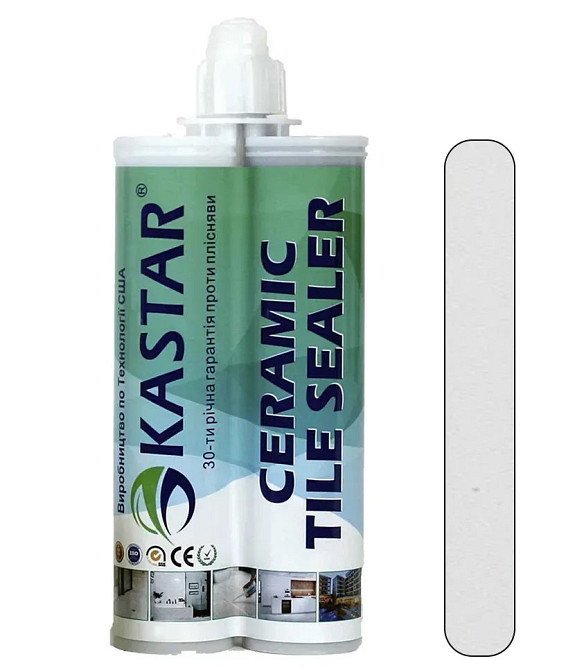 Епоксидна фуга для швів Kastar Ceramic Tile Sealant K01 сніжно білий 400 мл Київ - фото 1