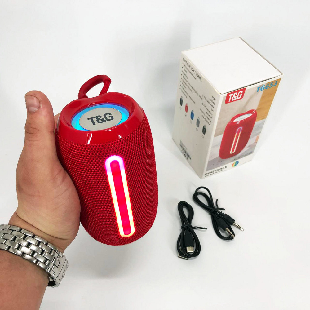 Bluetooth колонка з usb-портом TG653, Bluetooth колонка з динамічним підсвічуванням SF-18 Львів - фото 7