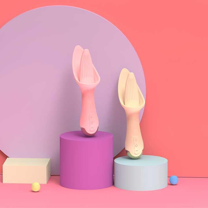 Вібратор лізун Flower Tongue USB - Світло-рожевий - Вібратори Вінниця - фото 3