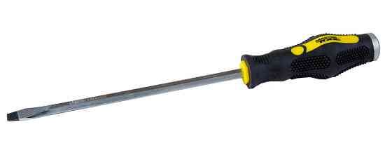 MASTERTOOL Викрутка ударна шліцева магнітна MASTERTOOL SL8х200 мм ручка з TPR покриттям 49-5820 Коломыя