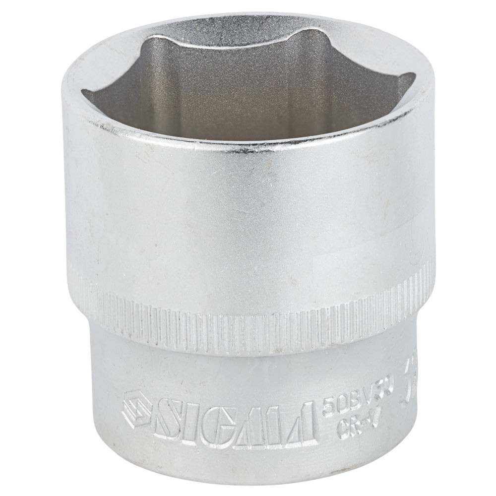 Sigma Насадка шестигранная короткая 1/2" 32мм CrV mid SIGMA (6071321) Коломия - фото 3