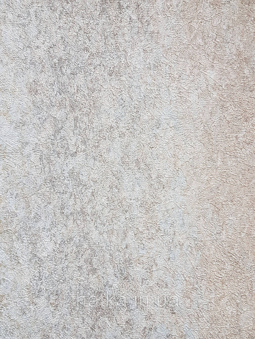 Шпалери вінілові на флізеліні Grandeco Anastasia метрові смуги розмиті під штукатурку бірюзові бежеві Київ - фото 2