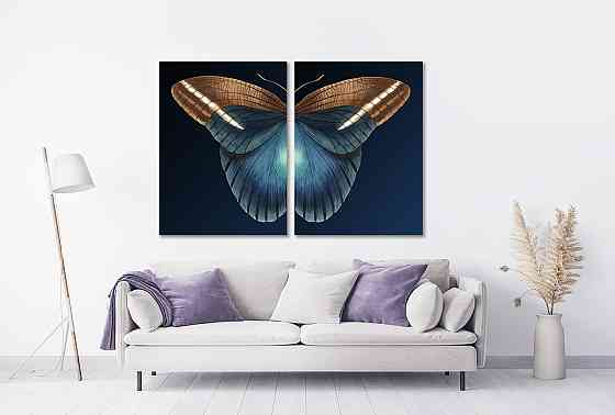 Модульная картина в гостиную / спальню  Метелик  TLV-2_005 90x132 см Київ